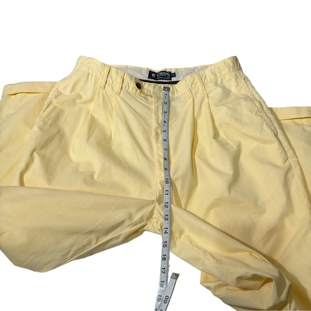 Chaps Ralph Lauren Golf Pants 36x32 Pleated Preppy Casual Resort